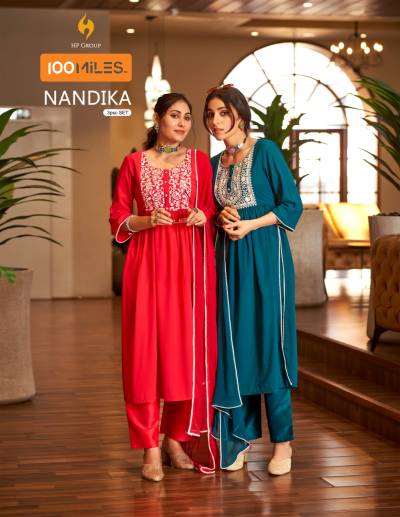nandika By 100 miles Designer Readymade Salwar Kameez Collection
